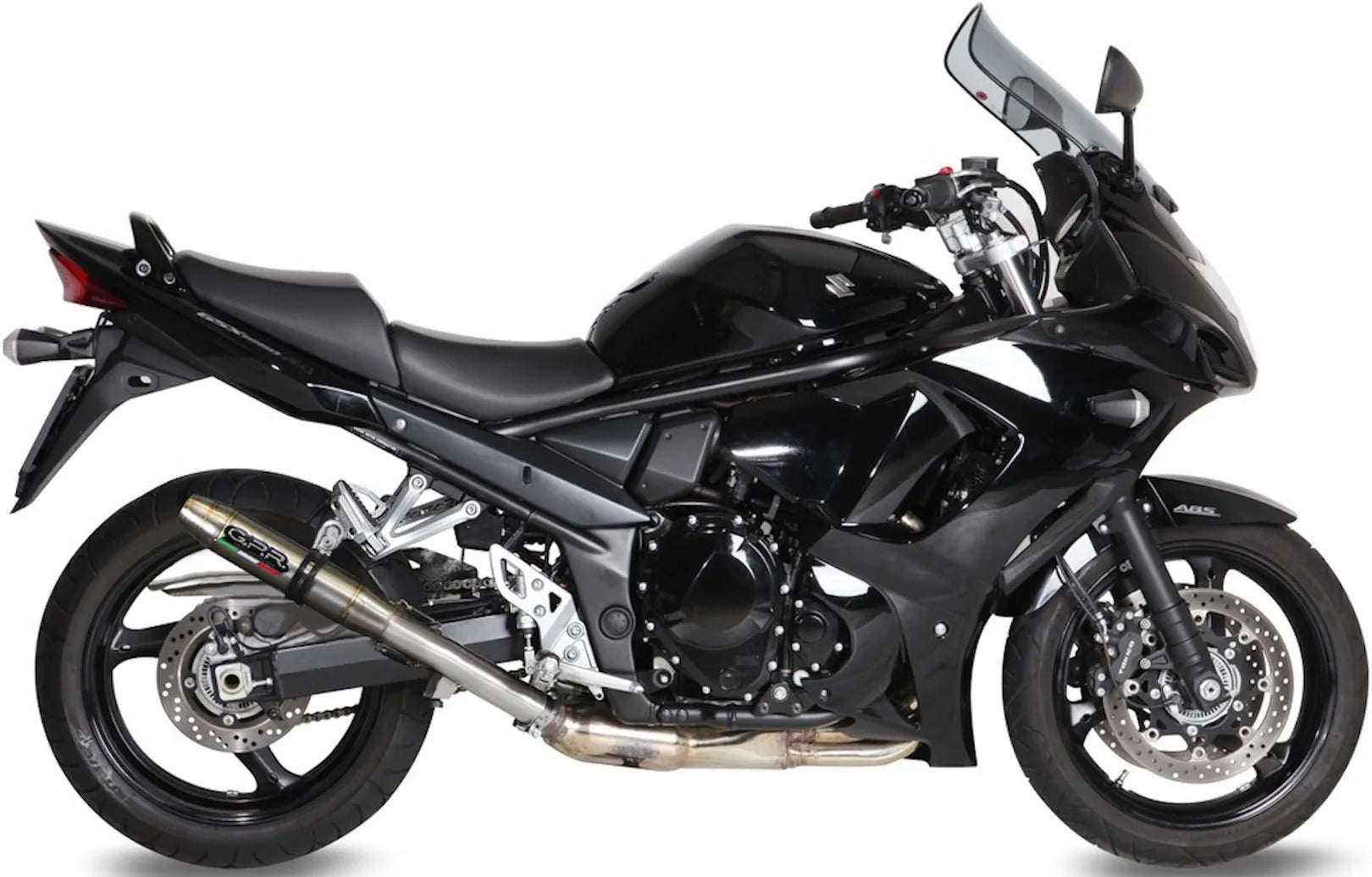 Exhaust Tip With Noise Certification Deeptone Stainless Steel - Gpr Compatible With Suzuki Gsx 1250 Fa (2009-2014)