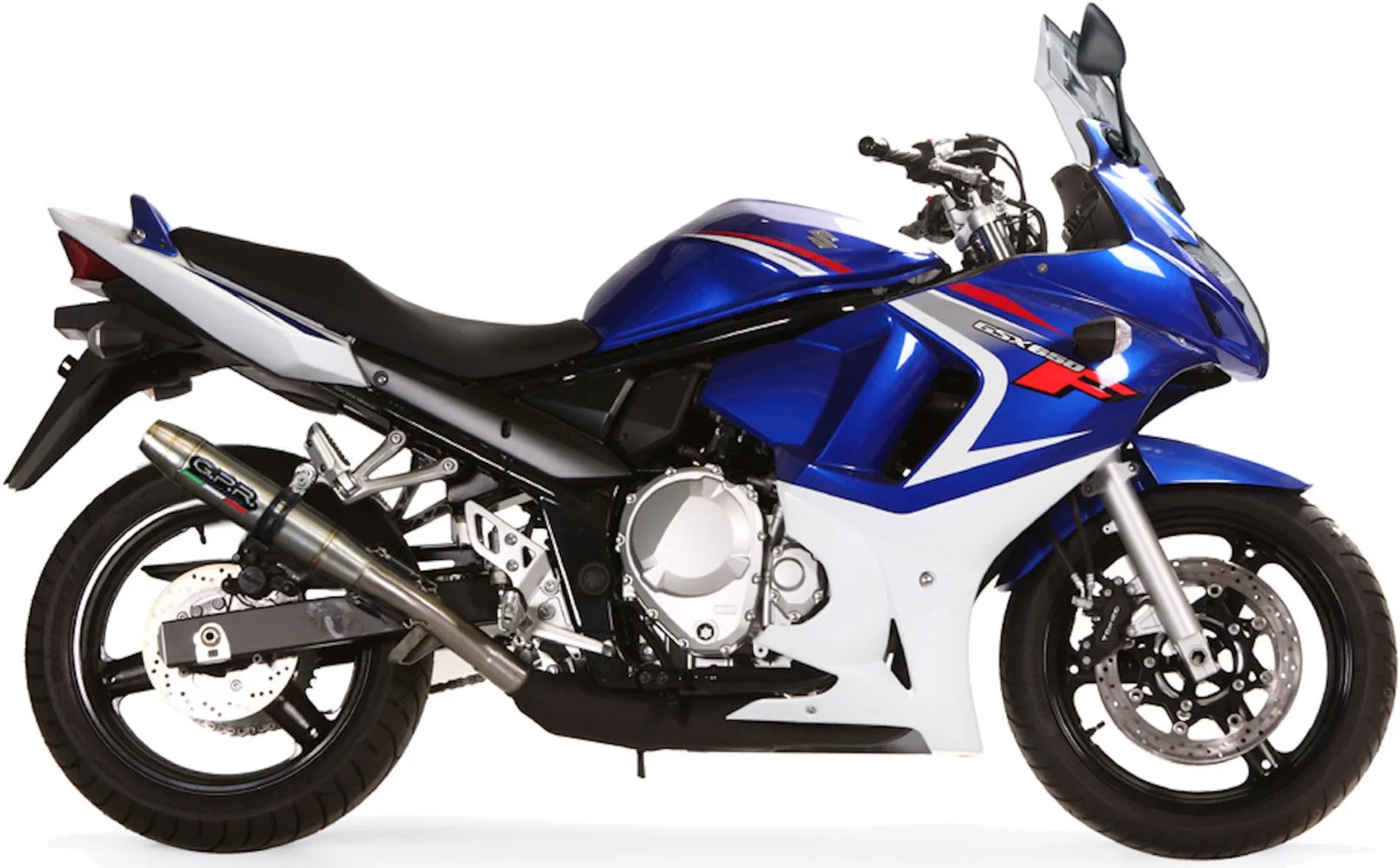 Exhaust Tip With Noise Certification Deeptone Stainless Steel - Gpr Compatible With Suzuki Gsx 650 F Ie (2008-2014)
