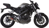 Complete Catalytic Exhaust System With Sound Certification Deeptone Stainless Steel - Gpr Compatible With Yamaha Mt-125 (2014-2016)
