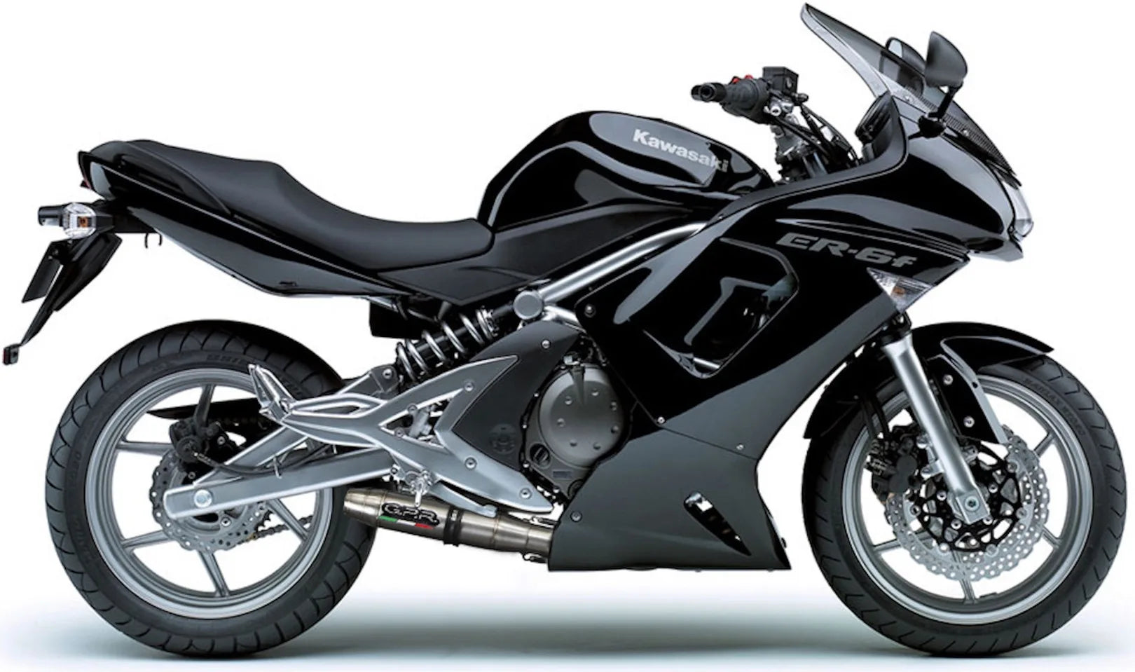 Complete Catalytic Exhaust System With Sound Certification Deeptone Stainless Steel - Gpr Compatible With Kawasaki Er-6 F (2012-2016)