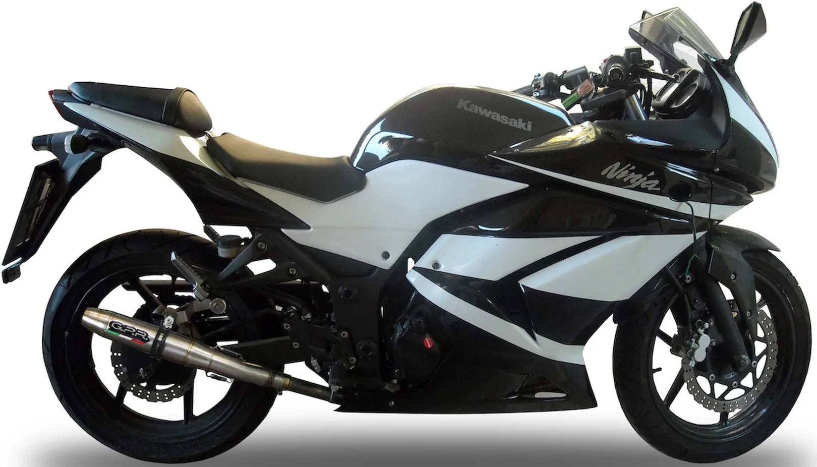 Exhaust Tip With Noise Certification Deeptone Stainless Steel - Gpr Compatible With Kawasaki Ninja 250 R (2007-2014)