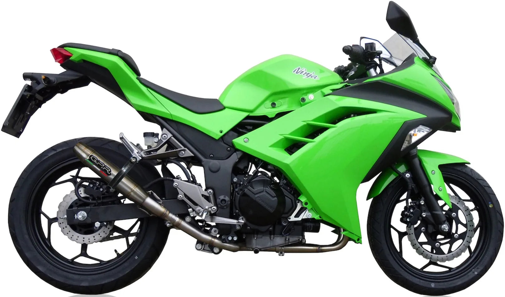 Exhaust Tip With Noise Certification Deeptone Stainless Steel - Gpr Compatible With Kawasaki Ninja 300 R (2012-2017)