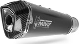 Non-Catalytic Exhaust Tip With Sound Certification Delta Race Steel Black Carbon - Mivv Compatible With Ducati Scrambler 800 (2015-2020)