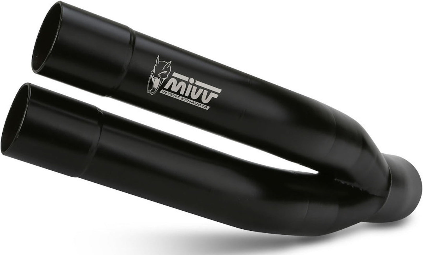 Uncatalysed Exhaust System Without Sound Certification Double Gun Steel Black - Mivv Compatible With Kawasaki Z 750 (2007-2014)