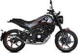 Complete Catalytic Exhaust System With Sound Certification X-M1 Steel Black - Mivv Compatible With Benelli Leoncino 125 (2022-2024)