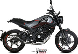 Complete Catalytic Exhaust System With Sound Certification X-M1 Steel Black - Mivv Compatible With Benelli Leoncino 125 (2022-2024)