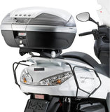Monokey Trekker Black Aluminium Top Case - 46 Lt Trekker Aluminium - Givi Compatible With Yamaha Majesty 400 (2004-2008)