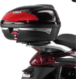 Monolock Blade Black Top Case - 47 Lt Blade Technopolymer - Givi Compatible With Piaggio Beverly 125 - 200 (2001-2004)