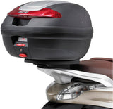 Monolock Blade Black Top Case - 37 Lt Blade Technopolymer - Givi Compatible With Piaggio Beverly 350 (2010-2020)