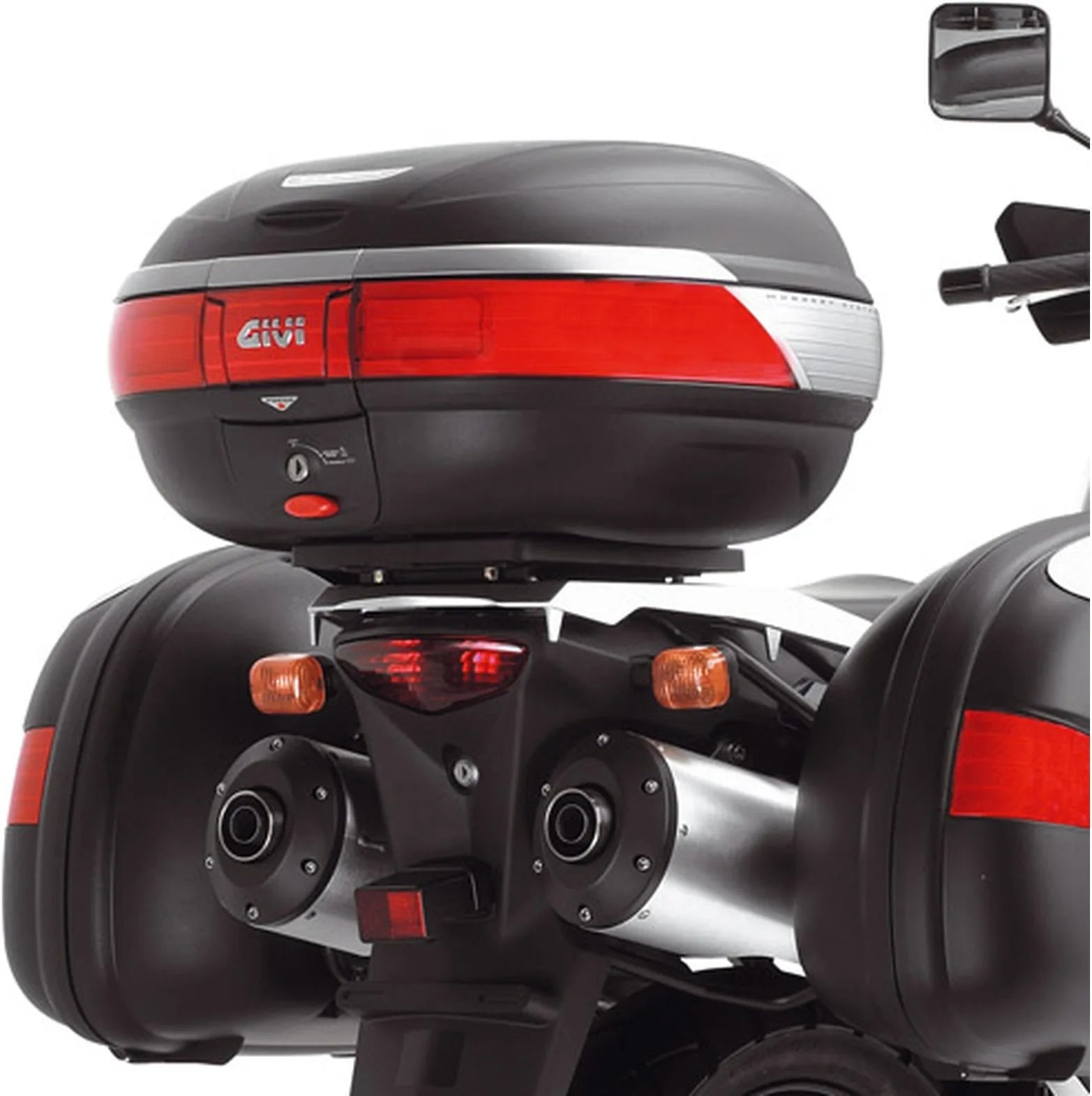 Monokey Aluminium Top Case - 47 Lt Technopolymer - Givi Compatible With Suzuki Dl 1000 V-Strom (2002-2011)