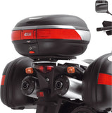 Monokey Trekker Alaska Aluminium Top Case - 56 Lt Trekker Alaska Aluminium - Givi Compatible With Suzuki Dl 1000 V-Strom (2002-2011)