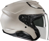 Urban Motorcycle Helmet Hjc F31 Advanced Fiberglass Semi Flat Sand Size 08 M