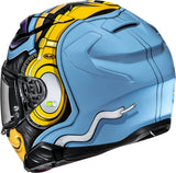 Full-Face Motorcycle Helmet Hjc F71 Advanced Fiberglass Mc23 Monkey Dj Size 06 Xs