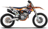 Complete Non-Catalytic Exhaust System With Sound Certification Furore Aluminium Black - Gpr Compatible With Ktm 250 Exc-F (2007-2015)