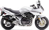 Catalytic Exhaust Tip With Sound Certification Furore Aluminium Black - Gpr Compatible With Suzuki Gsf 1200 Bandit - S (2005-2006)