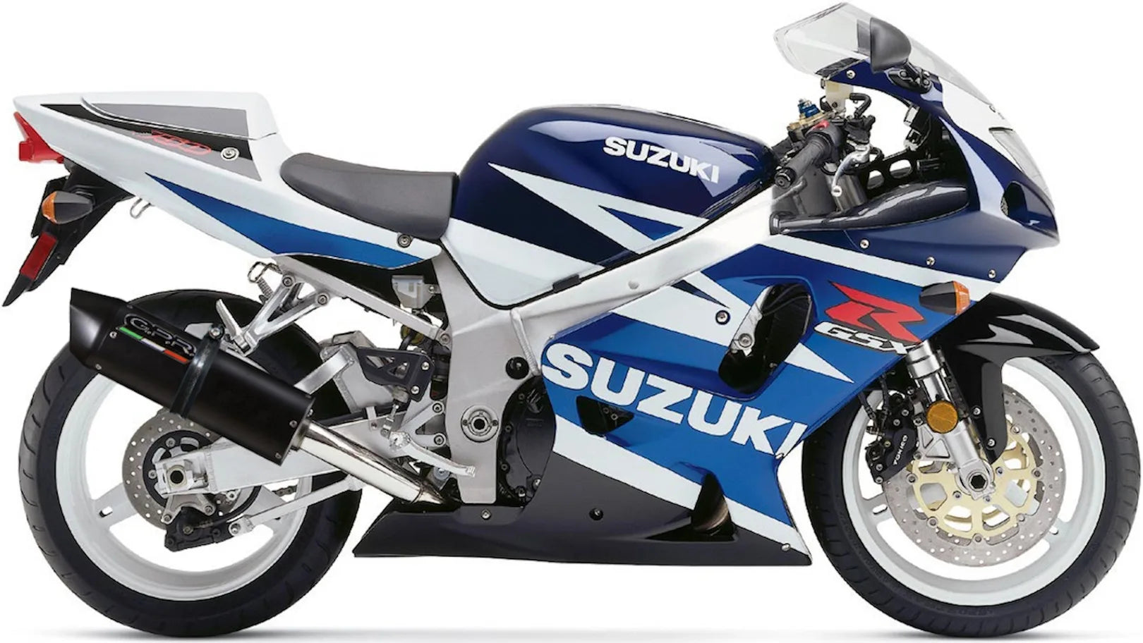 Exhaust Tip With Noise Certification Furore Aluminium Black - Gpr Compatible With Suzuki Gsx-R 600 (2001-2005)