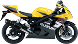 Catalytic Exhaust Tip With Sound Certification Furore Aluminium Black - Gpr Compatible With Suzuki Gsx-R 600 (2004-2005)