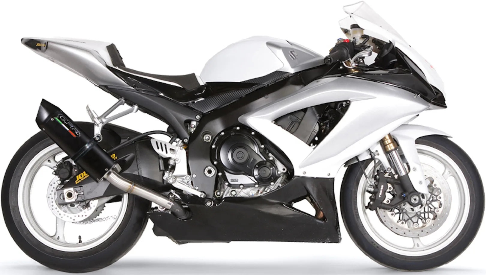 Exhaust Tip With Noise Certification Furore Aluminium Black - Gpr Compatible With Suzuki Gsx-R 600 K8 (2008-2010)