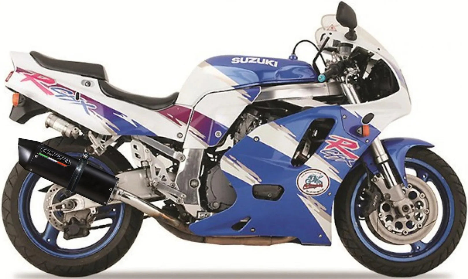 Exhaust Tip With Noise Certification Furore Aluminium Black - Gpr Compatible With Suzuki Gsx-R 750 (1992-1995)