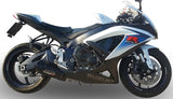Exhaust Tip Without Sound Certification Furore Aluminium Black - Gpr Compatible With Suzuki Gsx-R 750 K6 (2006-2007)