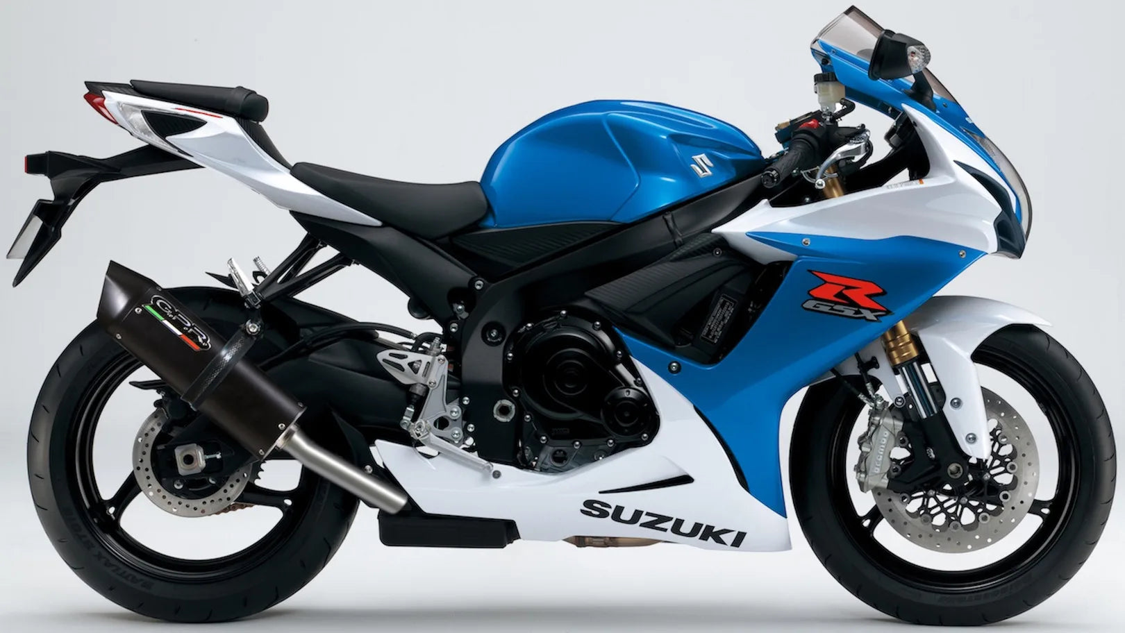 Exhaust Tip Without Sound Certification Furore Aluminium Black - Gpr Compatible With Suzuki Gsx-R 750 K8 (2008-2010)