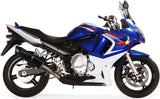 Exhaust Tip With Noise Certification Furore Aluminium Black - Gpr Compatible With Suzuki Gsx 650 F Ie (2008-2014)