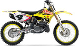 Complete Non-Catalytic Exhaust System With Sound Certification Furore Aluminium Black - Gpr Compatible With Suzuki Rmz 250 (2004-2006)