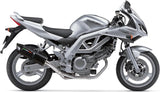 Exhaust Tip With Noise Certification Furore Aluminium Black - Gpr Compatible With Suzuki Sv 650 - S (1999-2002)
