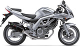 Catalytic Exhaust Tip With Sound Certification Furore Aluminium Black - Gpr Compatible With Suzuki Sv 650 - S (2003-2010)