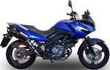 Exhaust Tip With Noise Certification Furore Aluminium Black - Gpr Compatible With Suzuki V-Strom Dl 650 (2004-2011)