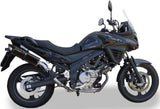 Catalytic Exhaust Tip With Sound Certification Furore Aluminium Black - Gpr Compatible With Suzuki V-Strom Dl 650 (2012-2016)