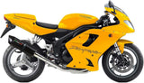 Exhaust Tip With Noise Certification Furore Aluminium Black - Gpr Compatible With Triumph Daytona 955 (1999-2001)