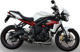 Exhaust Tip With Noise Certification Furore Aluminium Black - Gpr Compatible With Triumph Street Triple 675 (2013-2016)