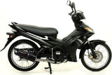 Complete Non-Catalytic Exhaust System With Sound Certification Furore Aluminium Black - Gpr Compatible With Yamaha Sniper 135 (2005-2012)