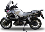Exhaust Tip With Noise Certification Furore Aluminium Black - Gpr Compatible With Yamaha Xt 1200 Z Super Ténéré (2010-2016)