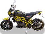 Exhaust Tip With Noise Certification Furore Aluminium Black - Gpr Compatible With Husqvarna Nuda 900 - R (2012-2013)