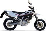 Exhaust Tip With Noise Certification Furore Aluminium Black - Gpr Compatible With Husqvarna Smr 125 4T (2010-2013)