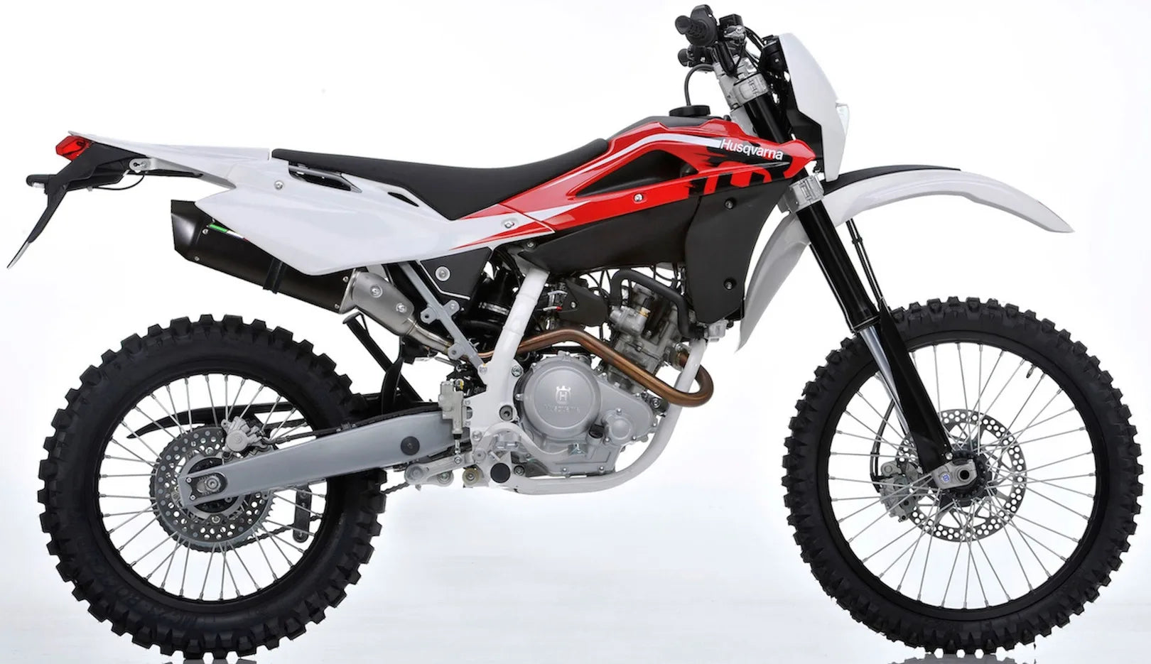 Complete Non-Catalytic Exhaust System With Sound Certification Furore Aluminium Black - Gpr Compatible With Husqvarna Te 125 4T (2010-2013)