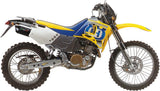 Exhaust Tip With Noise Certification Furore Aluminium Black - Gpr Compatible With Husqvarna Te 410 E - Sms (2000-2004)