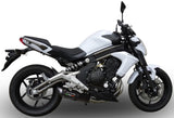 Exhaust Tip With Noise Certification Furore Aluminium Black - Gpr Compatible With Kawasaki Er-6 N (2005-2011)