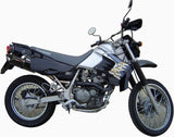 Exhaust Tip With Noise Certification Furore Aluminium Black - Gpr Compatible With Kawasaki Klr 600 (1985-2004)