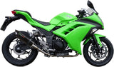 Complete Catalytic Exhaust System With Sound Certification Furore Aluminium Black - Gpr Compatible With Kawasaki Ninja 300 R (2012-2017)