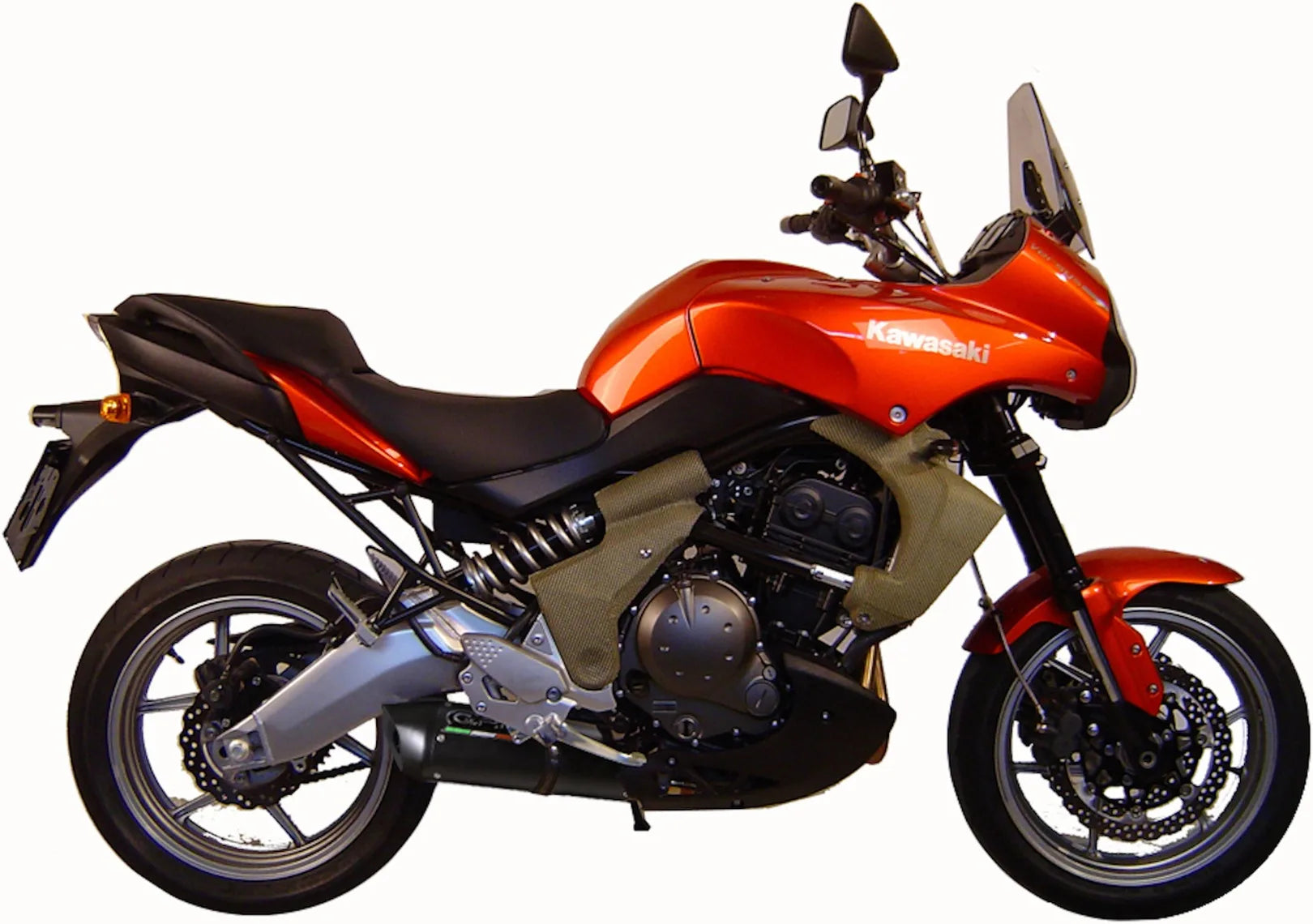 Exhaust Tip With Noise Certification Furore Aluminium Black - Gpr Compatible With Kawasaki Versys 650 (2006-2014)