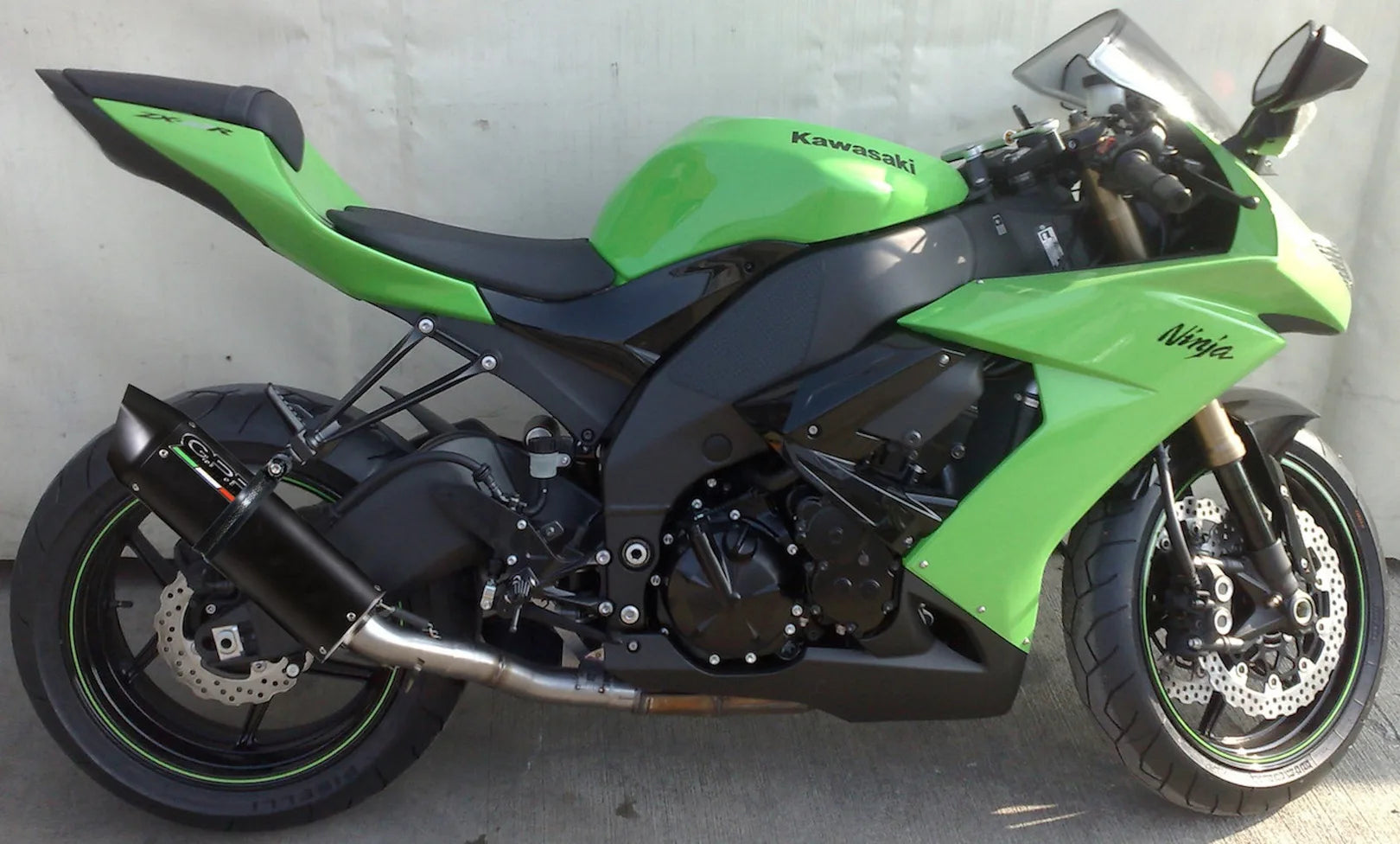 Exhaust Tip With Noise Certification Furore Aluminium Black - Gpr Compatible With Kawasaki Zx-10R (2008-2009)