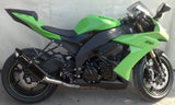 Exhaust Tip With Noise Certification Furore Aluminium Black - Gpr Compatible With Kawasaki Zx-10R (2008-2009)