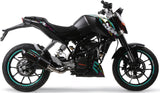 Exhaust Tip Without Sound Certification Furore Aluminium Black - Gpr Compatible With Ktm 200 Duke (2012-2016)