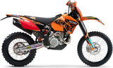 Exhaust Tip With Noise Certification Furore Aluminium Black - Gpr Compatible With Ktm 520 Exc (2001-2007)