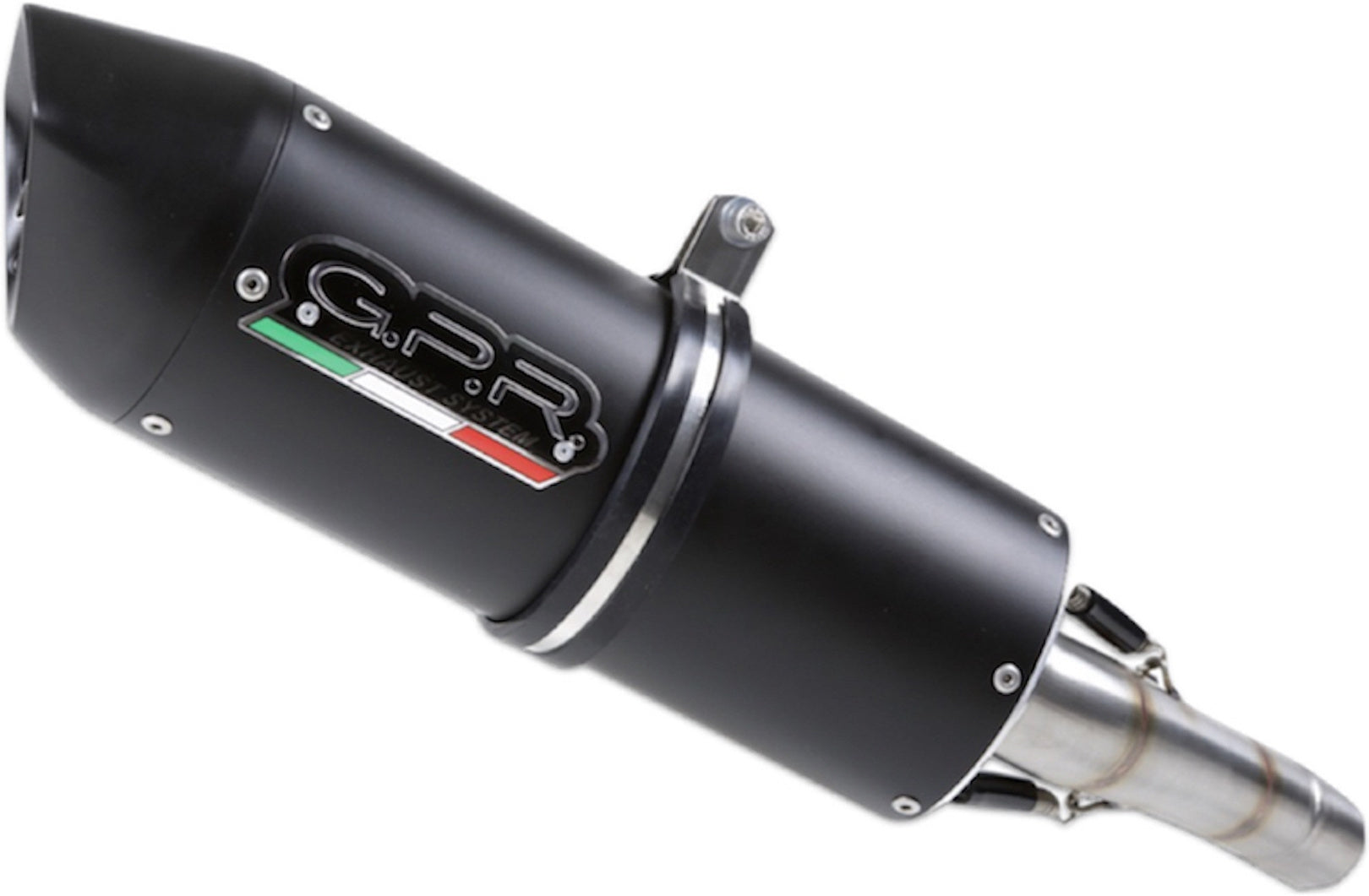 Exhaust Tip With Noise Certification Furore Aluminium Black - Gpr Compatible With Barossa Tiger 250 (2004-2021)