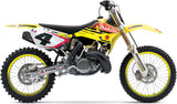 Complete Non-Catalytic Exhaust System With Sound Certification Ghisa Black Stainless Steel - Gpr Compatible With Suzuki Rmz 250 (2004-2006)