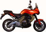Exhaust Tip With Noise Certification Ghisa Black Stainless Steel - Gpr Compatible With Kawasaki Versys 650 (2006-2014)